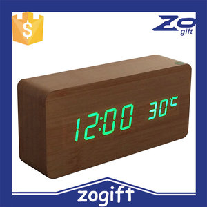 Mini digital LED alarma reloj de madera, divertido niños reloj <span class=keywords><strong>despertador</strong></span>, mesa LED reloj <span class=keywords><strong>despertador</strong></span> digital - Product Image 5