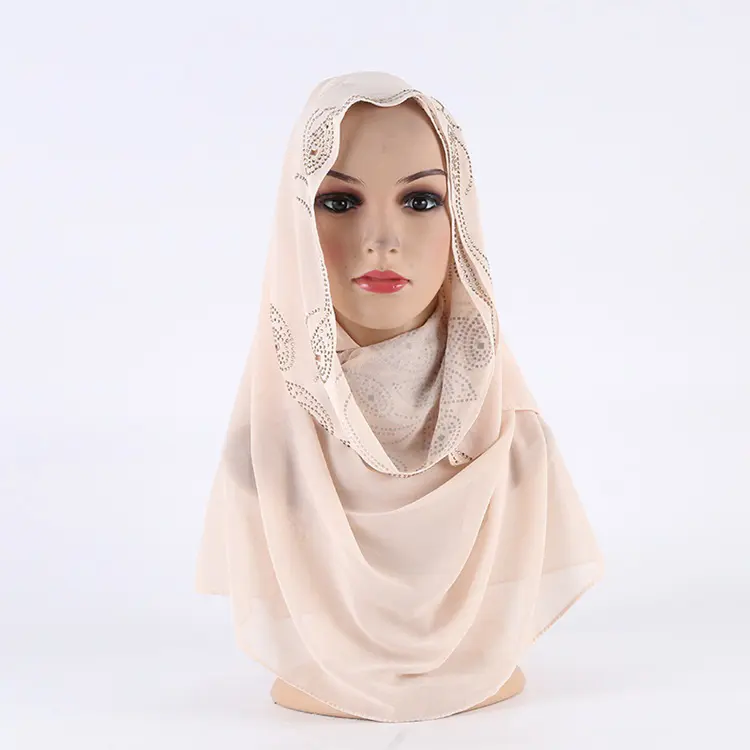 Foulard Instantané Doux Dubaï Crêpe Borong Tudung Dames Hijab Écharpe Femmes Hijab Châle