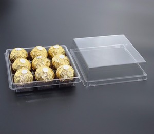 pvc plain cheaper tansparent pineapple bakery box packing swiss roll clear square plastic cake box packaging