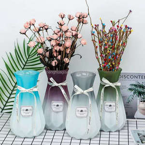 Vaso in Vetro Colorato all'Ingrosso per Decorazione d'Interni Bottiglia in Vetro Economica con Stampa Colorata - Product Image 3