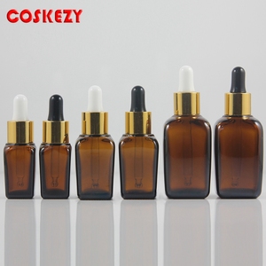Al por mayor 10 ml 25 ml 50 ml ámbar aceite esencial de frascos con cuentagotas de vidrio - Product Image 2