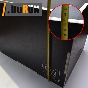 Boîte d'entraînement en bois 3 en 1, MMA ou boîte de saut d'agilité pliométrique, boîte de SQUAT pliométrique avec finition en Nylon noir - Product Image 6