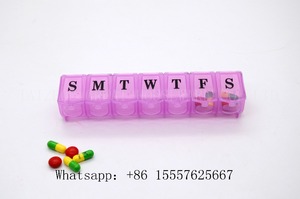 Estuche de Viaje de cuero Con Receta Medicamentos 7 Días caja de La Píldora Organizador - Product Image 3