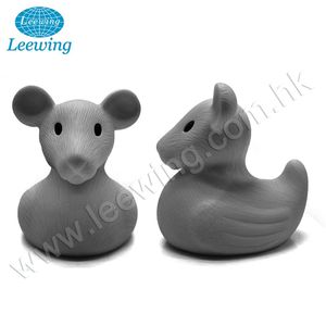 สินค้าเด็กยอดนิยม ปลอดภัยต่อเด็ก เป็นมิตรกับสิ่งแวดล้อม ผลิตจากพลาสติก PVC ไวนิล รับผลิตตามแบบ ตุ๊กตาเป็ดยางพิมพ์โลโก้ลูกสุนัขพันธุ์บีเกิล - Product Image 2