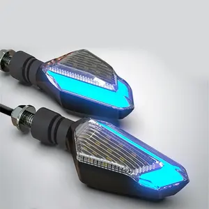 12V Motorcycle LED Turn Signal Lights Running Daytime Warning Light Brightness DRL Singal Turn Lamp