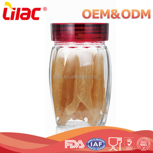 <span class=keywords><strong>Gros</strong></span> Promotionnel Écrou Fruits Sucrerie Effacer borosilicate alimentaire de stockage bocaux de verre hermétiques - Product Image 2