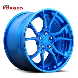 Jantes personnalisées en alliage bleu, roues de 20 "21" 22 "24", couleur forgée, livraison gratuite