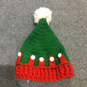 Adulte Hommes Femmes Enfants Hiver Tricoté Fait Main Crochet Arbre de Noël <span class=keywords><strong>Bonnet</strong></span> - Product Image 2