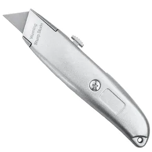 Safety Aluminum Box Cutter With Extra Blade