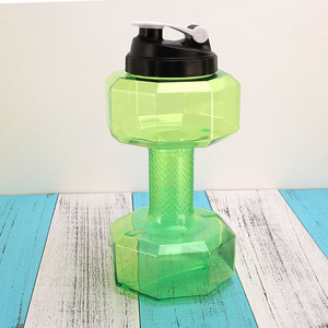 Personnalisé nouveau produit FDA bon haltère bouteille d'<span class=keywords><strong>eau</strong></span> pour gym fitness sport 2.2L - Product Image 1
