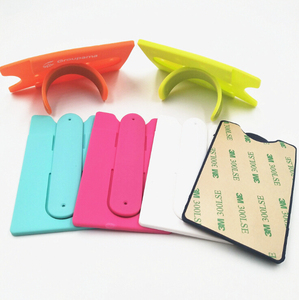 Popular <span class=keywords><strong>Tarjetero</strong></span> de Silicona, Soporte <span class=keywords><strong>para</strong></span> Tarjetas de Teléfono Móvil de Silicona - Product Image 6