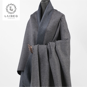 Nueva houndstooth celosía lana de Cachemira mezclado tela <span class=keywords><strong>doble</strong></span> <span class=keywords><strong>cara</strong></span> para abrigos - Product Image 1