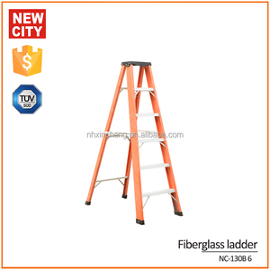 De fibra de vidrio escalera de 6 pasos de doble propósito plegable telscopic - Product Image 1