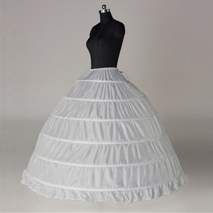 गर्म बिक्री शीर्ष गुणवत्ता पहनने के तहत नीचे का कपड़ा झोंके 6 हुप्स पेटीकोट के लिए गेंद का गाउन शादी की पोशाक ब्राइडल गाउन MPB2 - Product Image 2