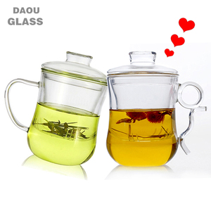 Tazza <span class=keywords><strong>da</strong></span> tè in <span class=keywords><strong>vetro</strong></span> resistente al calore super trasparente di alta qualità fatta a mano con funzione di filtro, tazza <span class=keywords><strong>da</strong></span> tè per gli amanti - Product Image 1