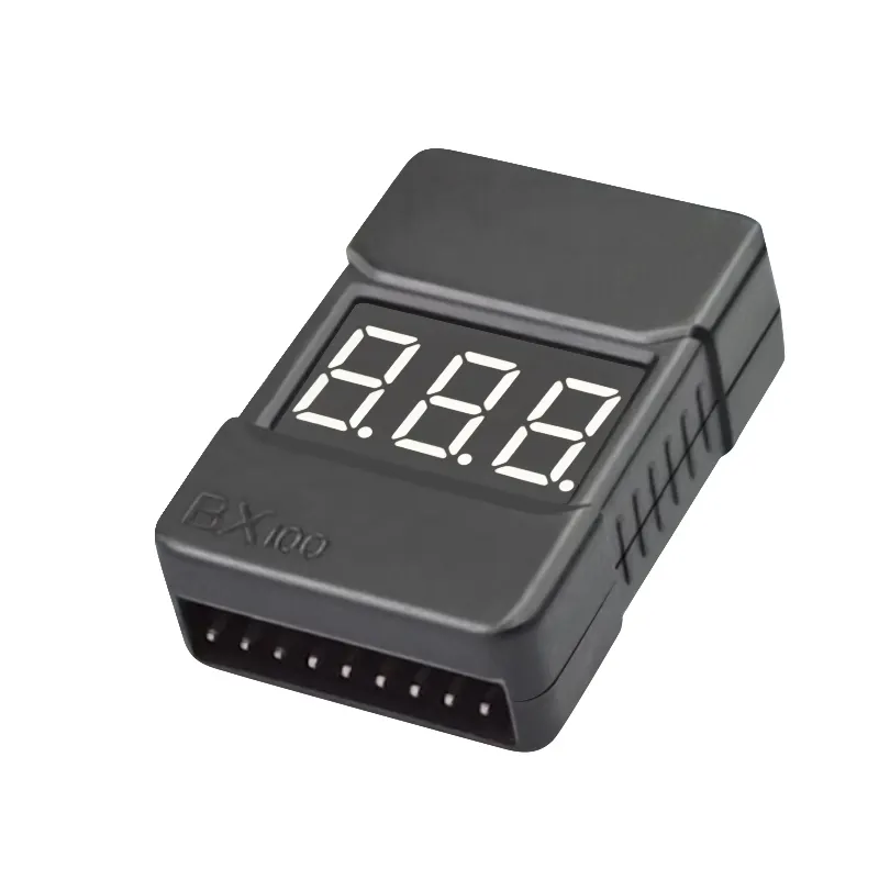 HotRc BX100 2-8S Low Voltage AlarmとCell Checker Battery Voltage Buzzer Alarm Checker