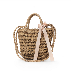 Holt Sales Custom <span class=keywords><strong>Online</strong></span> Shopping Tote Bag Butterfly Knot Lady's Shoulder Bag Bolso de mano con forro de poliéster de estilo natural - Product Image 6
