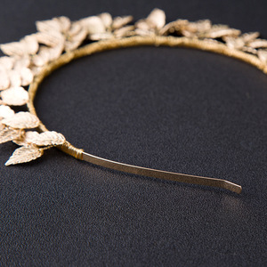 Corona de Hojas de Diosa Griega, Corona de Color Dorado Estilo Barroco, Tiara de Novia para Boda, Diadema, Accesorios para el Cabello, Tocado - Product Image 4