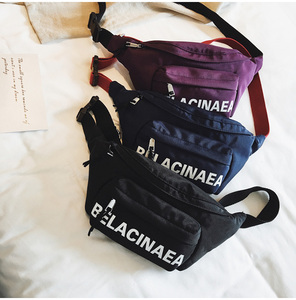 Venta al por mayor logotipo personalizado impreso <span class=keywords><strong>mujer</strong></span> lona <span class=keywords><strong>pecho</strong></span> paquete cinturón riñonera tipo cierre <span class=keywords><strong>de</strong></span> cremallera envío gratis - Product Image 3