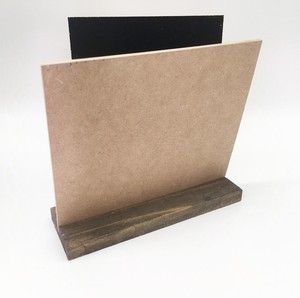 ป้ายกระดานดำขนาดเล็กที่ทำจากไม้พร้อมฐาน - Product Image 2