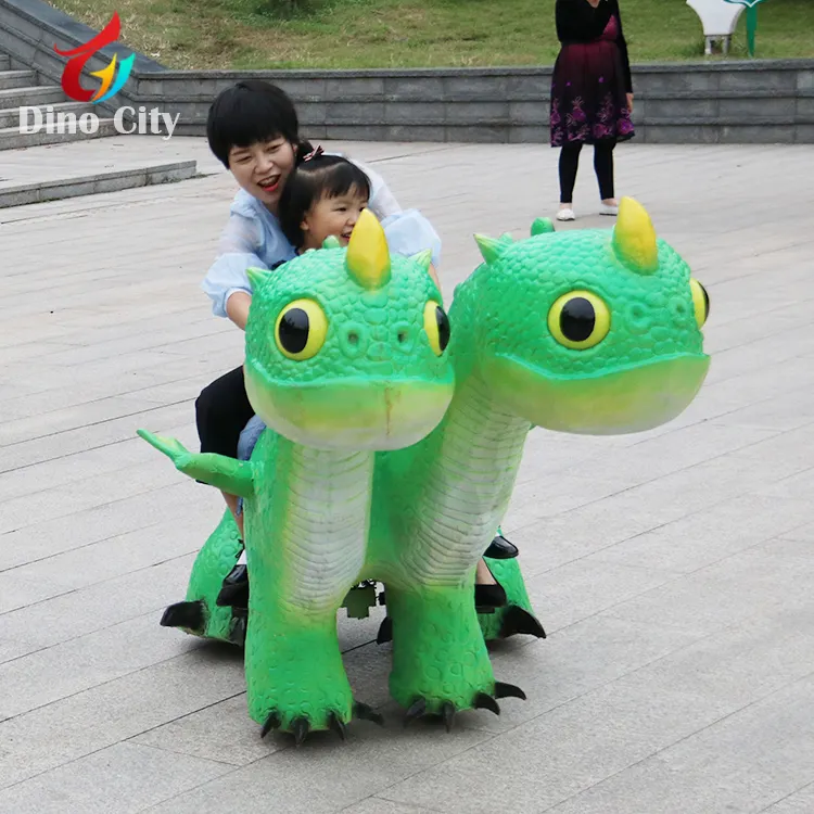 Kid Playing Animatronic Walking Dinosaur Ride on Toy