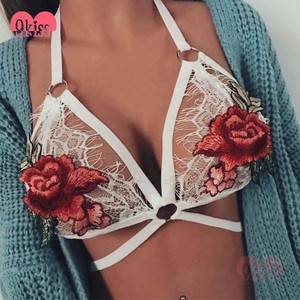 Mujeres Eróticos Lencería Sexy de Encaje Bordado Sujetador <span class=keywords><strong>Sin</strong></span> Relleno - Product Image 2