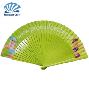 Hot Sale wooden spanish fans gold supplier