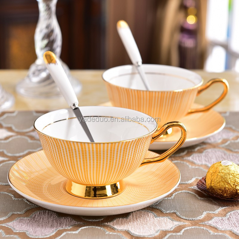 一件代发骨质瓷咖啡杯子碟子定制logo陶瓷茶杯和菜 - buy bone china