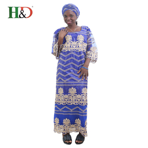 H & D 2018 women dresses GuangZhou ladies clothing outfits African dress large size for wholesale - Product Image 2