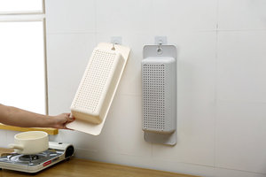 Çevre dostu plastik PP mutfak bulaşık kurutma rafı lavabo çanak süzgeç süzgeç ve süzgeç üzerinde - Product Image 6
