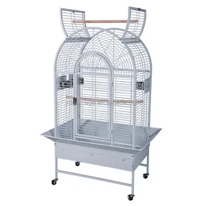 GC23421BW-stainless steel parrot bird breeding animal trap cage with large parrot cage