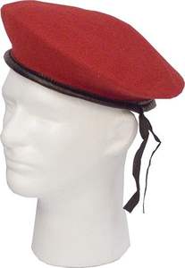 بيريه صوف باللون الأحمر، بيريه صوف تكتيكي قتالي باللون الأحمر، بيريه صوف بجودة ممتازة - Product Image 3