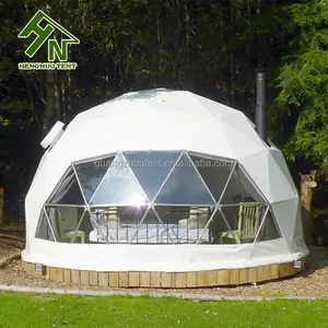 Tenda per la casa a cupola prefabbricata con diametro di 6m 20 piedi con kit a cupola per soggiorno e alloggio