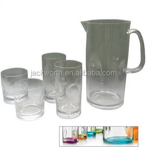 Outdoor Acrylic Ice Tea Beverage Drinking Set - Product Image 2