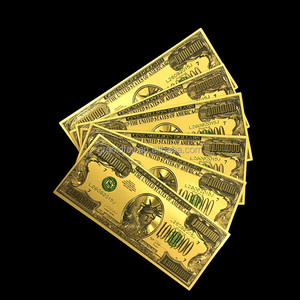 Coleccionable moneda real holder ee.uu. millones dólar impresión lámina de oro de billetes - Product Image 2