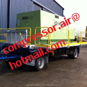 Sullair 750XHH/900XH tornillo compresor de aire portátil ofrece 750 cfm a 500 psig (21,2 m3/min a 34,5 bar) o 900 cfm a 3