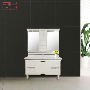 Fabricación <span class=keywords><strong>China</strong></span> GUCI de espejo doble de 120 cm de montaje en piso impermeable del gabinete del cuarto de baño - Product Image 2