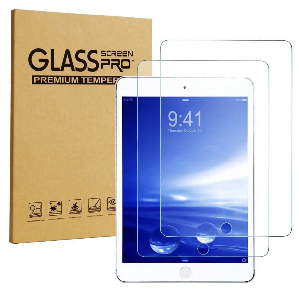 Protecteur d'écran 9H pour iPad, 2 pièces, 0.3mm, en verre trempé, pour mini 2, 3, 4, 5