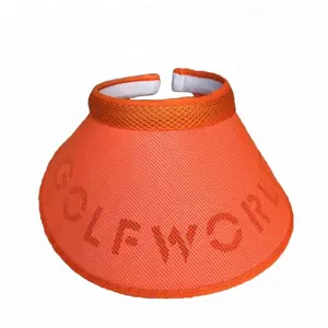 Wholesale Customized Golf Visor Cheap Pvc Plastic Sun Visor Cap