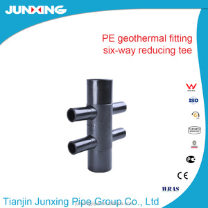 Polyethylene Lắp PE <span class=keywords><strong>HDPE</strong></span> Địa Nhiệt Ống Phụ Kiện Sáu Cách Manifold Phụ Kiện - Product Image 5