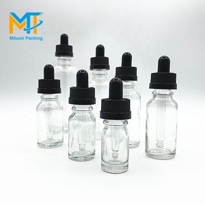 Bán buôn rõ ràng Chai nhỏ giọt với tinh dầu chai thủy tinh với Pipette <span class=keywords><strong>childproof</strong></span> nắp ống nhỏ giọt - Product Image 2