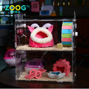 Luxe intéressant acrylique clair <span class=keywords><strong>hamster</strong></span> l'activité <span class=keywords><strong>cage</strong></span> - Product Image 6