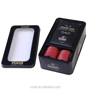 Factory Supply Poker Game Set Wholesale Custom Plays Cards Dices Playing Card With Tin Box