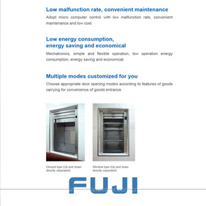 FUJI 2 katlı gıda asansörü dumbwaiter - Product Image 5