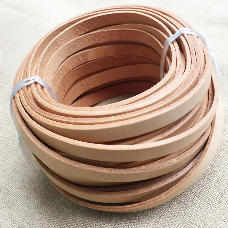 10mm wide flat leather cord for jewelry leather cord wholesale