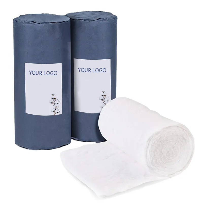 100% Pure Cotton surgical absorbent cotton roll / medical cotton wool 500g / cotton products factory with CE ,