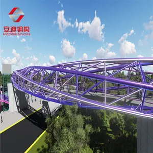 China Professional Hersteller Quick Build Stahlrohr fachwerk brücke Vorgefertigte Stahl konstruktion brücke Stahlrahmen brücke