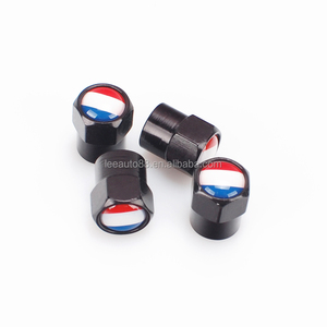 Tout nouveau 4 pièces solide <span class=keywords><strong>pneu</strong></span> voiture Logo roue Valve tiges bouchons noir Fine <span class=keywords><strong>pneu</strong></span> de voiture - Product Image 2