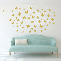 Populer Terbaik jual removable vinyl stiker dekorasi rumah diy jam dinding vinyl wall sticker
