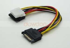 Máy tính Power Adapter SATA nam splitter 4 pin <span class=keywords><strong>IDE</strong></span> 15 pin nữ y Cáp - Product Image 3